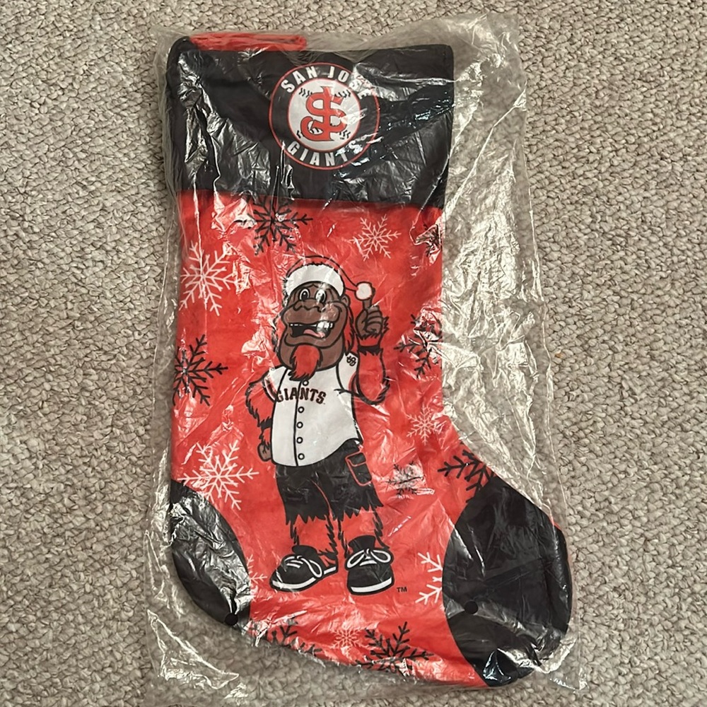 Brand New San Jose Giants Christmas Stocking